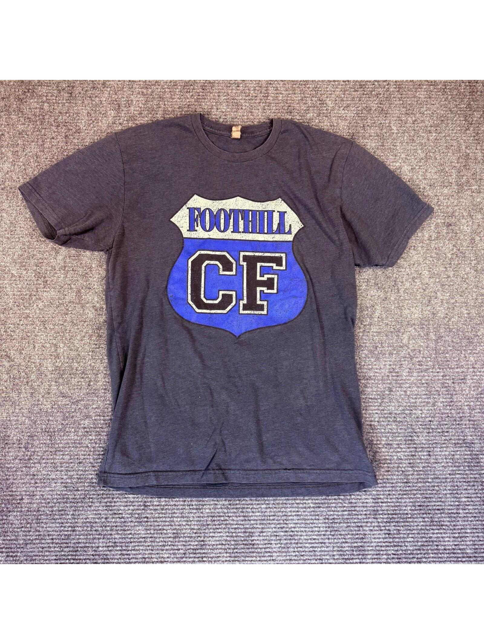 Cf Football Tee T-Shirt Next Level Apparel Size Large Navy